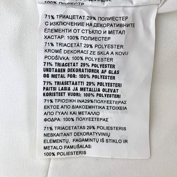 Miu Miu Ivory Sleeveless Dress With Star Embellishment & Cross Back Design Size - Picture 6 of 8